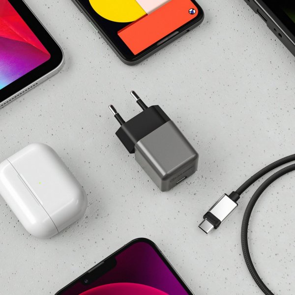 ALOGIC Laddare 30W Rapid Power USB-C MINI GaN Charger Space Grey