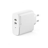 ALOGIC Rapid Power 2-ports (45+18W) GaN laddare ink. 2m USB-C laddkabel
