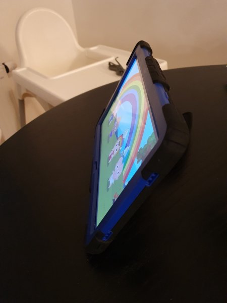 Lenovo Tab M10 Plus (3rd Gen) TB125 TB128 Skal med Strap Stativfunktion Blå Svart