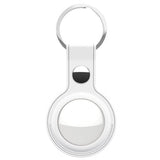 KeyBudz AirTag Hållare Läder Vit