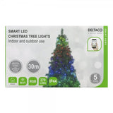 Deltaco Smart Home WiFi Julgransbelysning RGB IP44 2m
