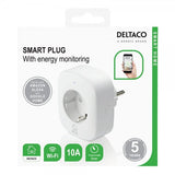 Deltaco Smart Home WiFi Strömbrytare med energiöversikt