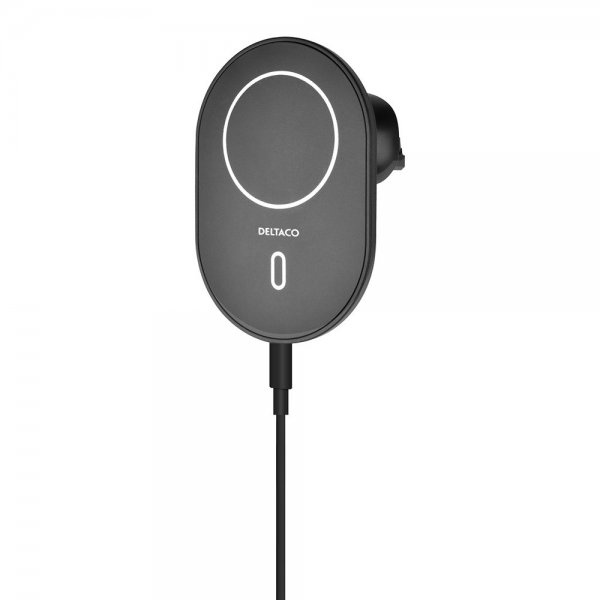 Deltaco Wireless Car Charger with Magnet MagSafe