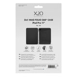 X2O iPad Pro 11 (M4/M5) Fodral 2in1 Mag Folio 360 Svart