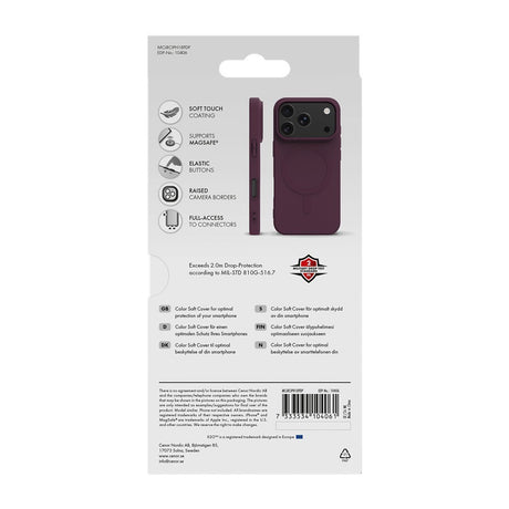 X2O iPhone 17 Pro/iPhone 18 Pro Skal Mag Color Lila