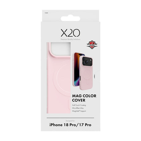 X2O iPhone 17 Pro/iPhone 18 Pro Skal Mag Color Rosa
