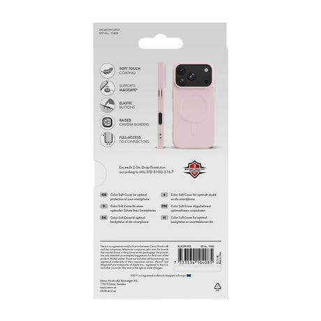 X2O iPhone 17 Pro/iPhone 18 Pro Skal Mag Color Rosa