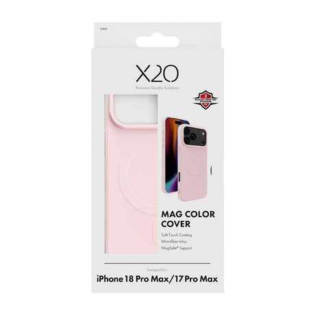 X2O iPhone 17 Pro Max/iPhone 18 Pro Max Skal Mag Color Rosa