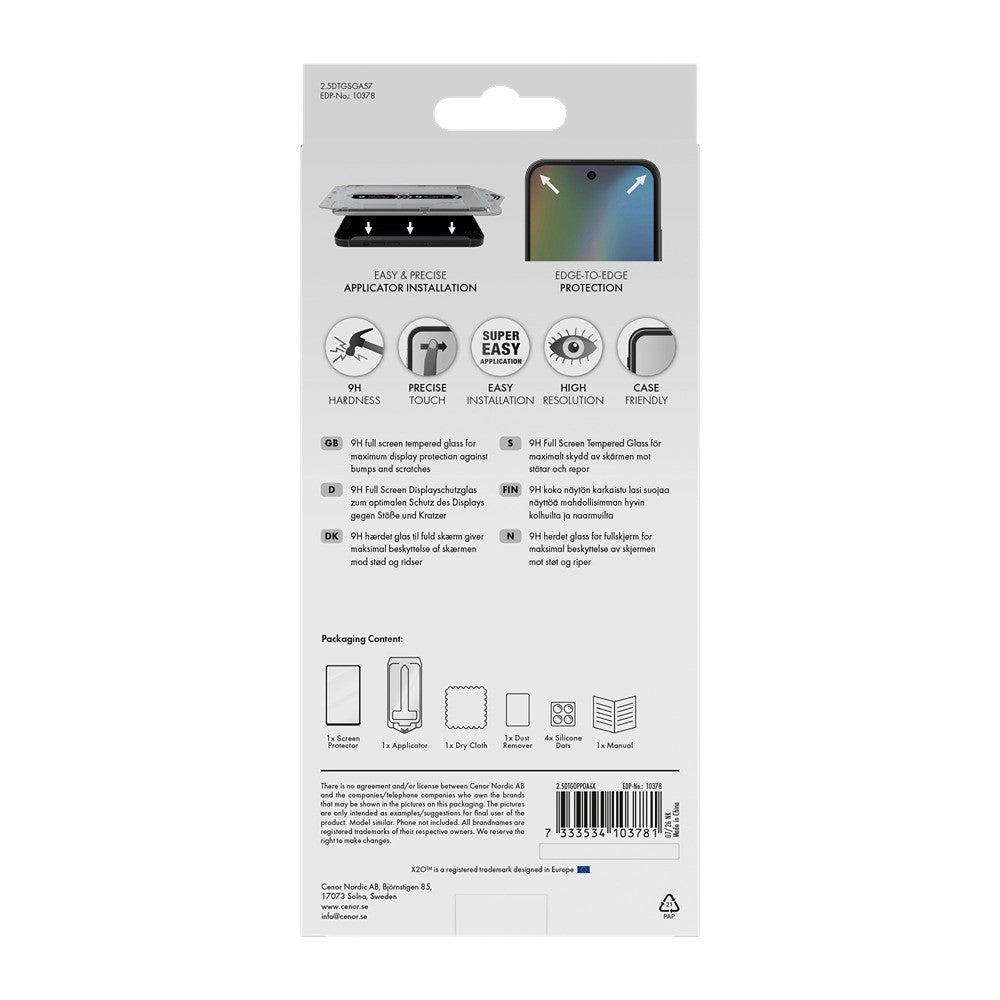 X2O Oppo A6x Skärmskydd Premium Full Screen