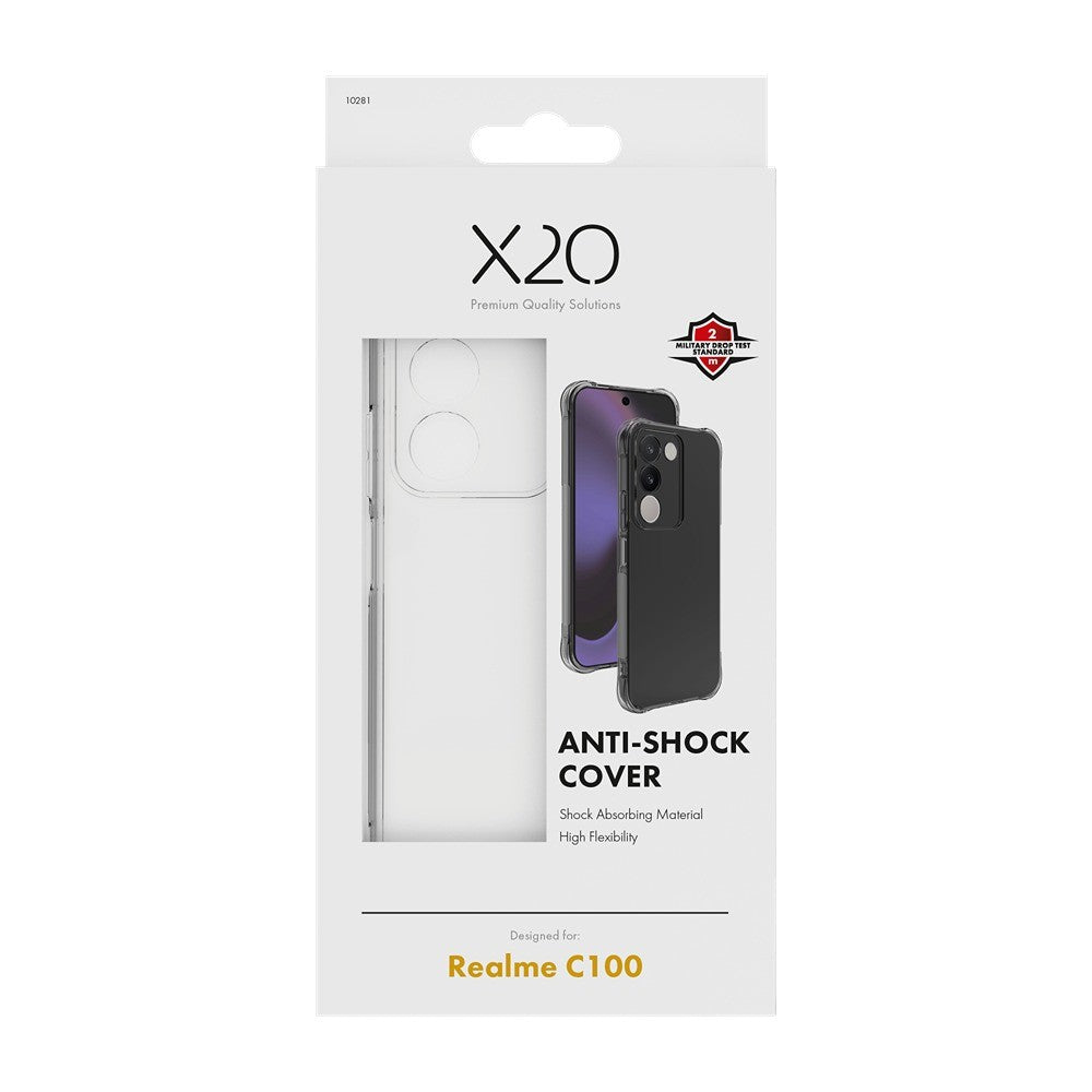 X2O Realme C100 Skal Anti-Shock Transparent