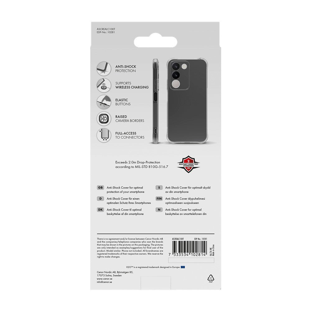 X2O Realme C100 Skal Anti-Shock Transparent