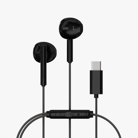 X2O Trådade Hörlurar USB-C Capsule 1.2m Svart