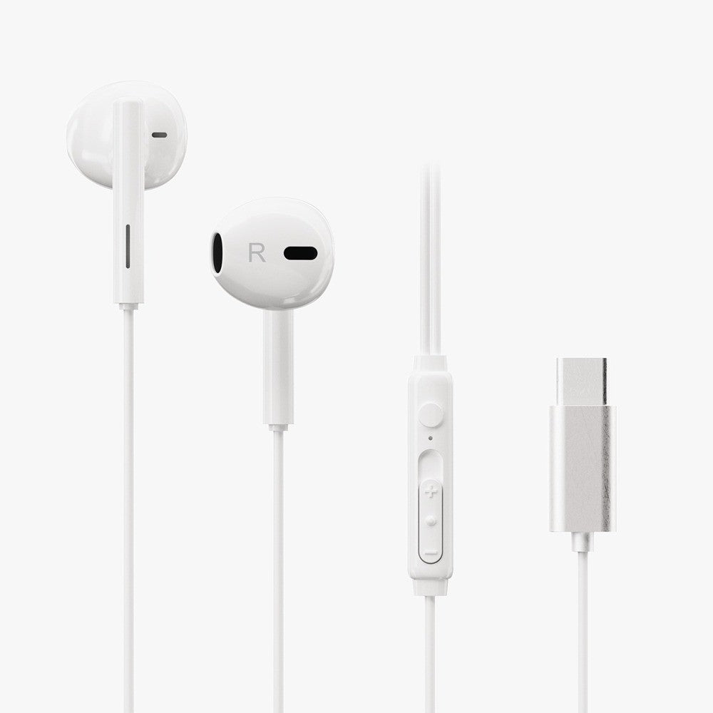 X2O Trådade Hörlurar USB-C Capsule 1.2m Vit