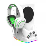 Ipega Xbox Series S Dockningsstation med fläkt och headset-hållare