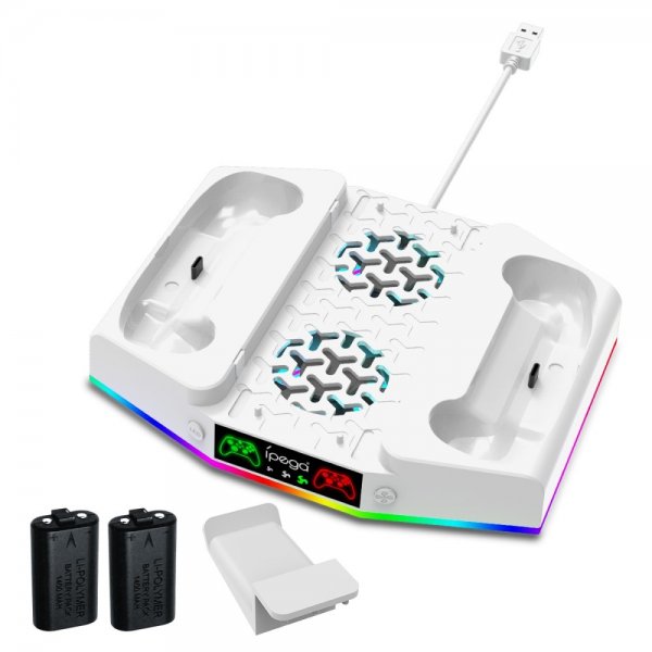 Ipega Xbox Series S Dockningsstation med fläkt och headset-hållare