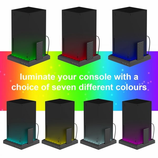 Xbox Series S/X Ställ med LED DSX-810 RGB