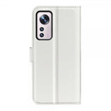 Xiaomi 12/12X Fodral Litchi Vit
