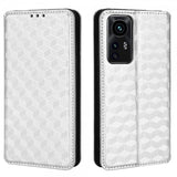 Xiaomi 12/12X Fodral Rombmönster Silver