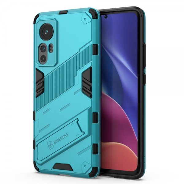 Xiaomi 12/12X Skal med Stativ Cyan