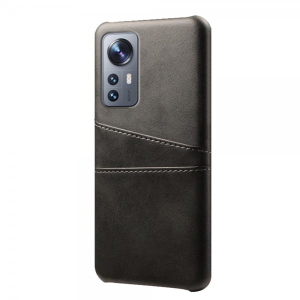 Xiaomi 12/12X Skal med två Kortfack Svart