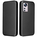 Xiaomi 12 Pro Fodral Kolfibertextur Svart