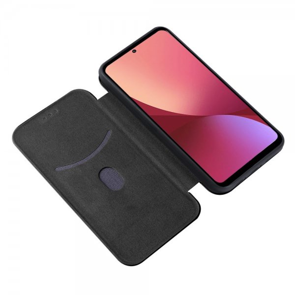 Xiaomi 12 Pro Fodral Kolfibertextur Svart