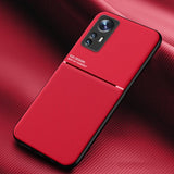 Xiaomi 12 Pro Skal med Metallplatta Röd