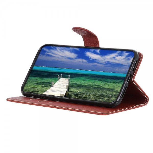 Xiaomi 12T/12T Pro Fodral Litchi Brun