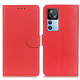 Xiaomi 12T/12T Pro Fodral Litchi Röd