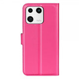 Xiaomi 13 Fodral Litchi Magenta