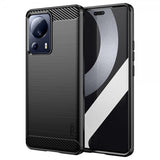 Mofi Xiaomi 13 Lite Skal Borstad Kolfibertextur Svart