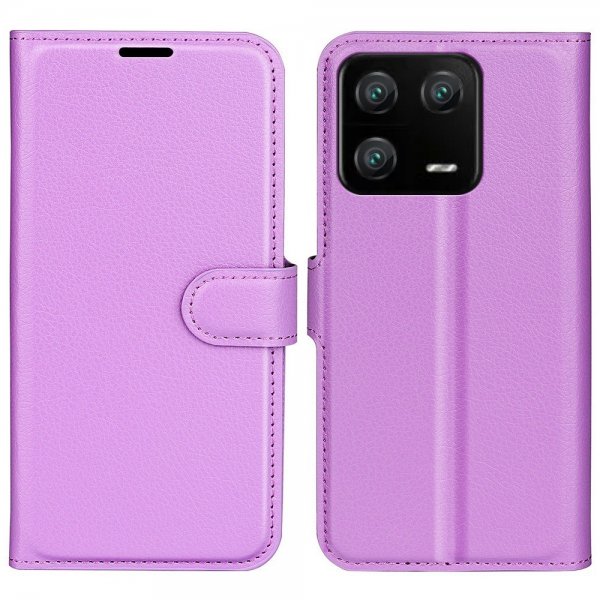 Xiaomi 13 Pro Fodral Litchi Lila