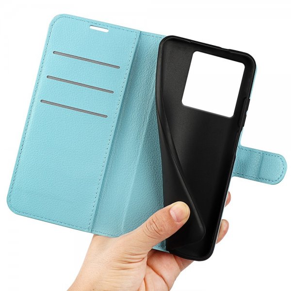 Xiaomi 13T/13T Pro Fodral Litchi Blå