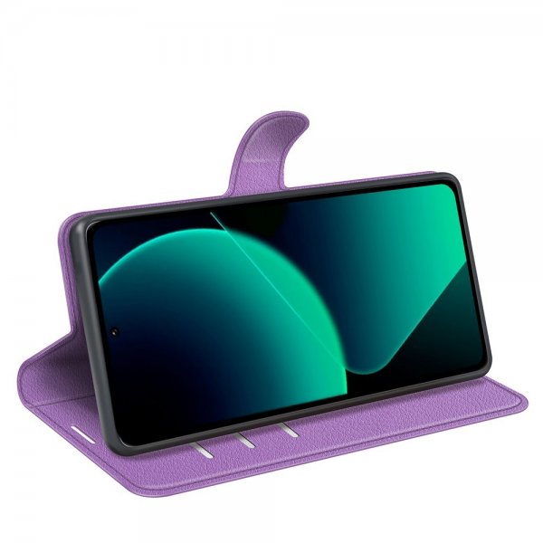 Xiaomi 13T/13T Pro Fodral Litchi Lila