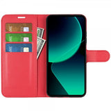 Xiaomi 13T/13T Pro Fodral Litchi Röd
