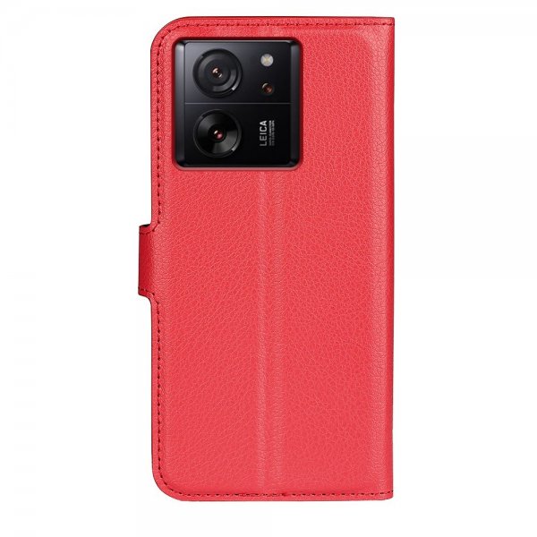 Xiaomi 13T/13T Pro Fodral Litchi Röd