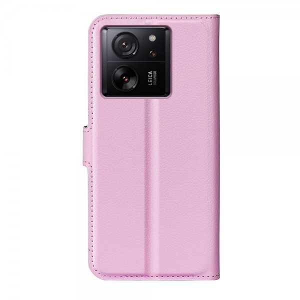 Xiaomi 13T/13T Pro Fodral Litchi Rosa