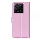 Xiaomi 13T/13T Pro Fodral Litchi Rosa