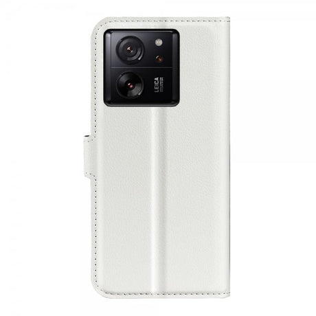 Xiaomi 13T/13T Pro Fodral Litchi Vit
