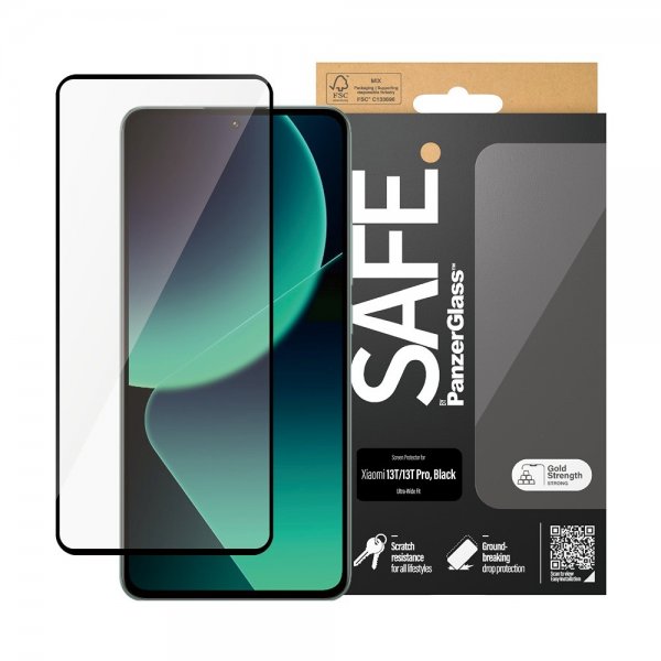 SAFE by PanzerGlass Xiaomi 13T/13T Pro Skärmskydd Ultra-Wide Fit