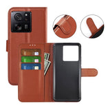 Xiaomi 13T/13T Pro Fodral med Stativ Brun