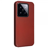 Xiaomi 14 Fodral Kolfibertextur Brun