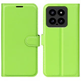 Xiaomi 14 Fodral Litchi Grön