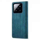 CaseMe Xiaomi 14 Fodral Retro Flip Blå