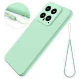 Xiaomi 14 Skal med Strap Silikon Grön