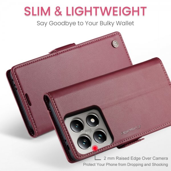CaseMe Xiaomi 14T Fodral 023 Series Röd