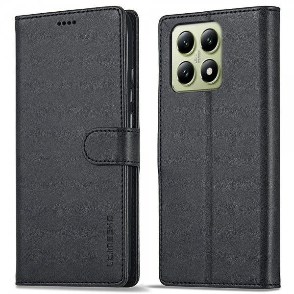 Lc.Imeeke Xiaomi 14T Fodral med Kortfack Stativfunktion Svart