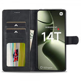 Lc.Imeeke Xiaomi 14T Fodral med Kortfack Stativfunktion Svart