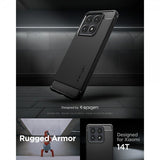 Spigen Xiaomi 14T Skal Rugged Armor Matte Black