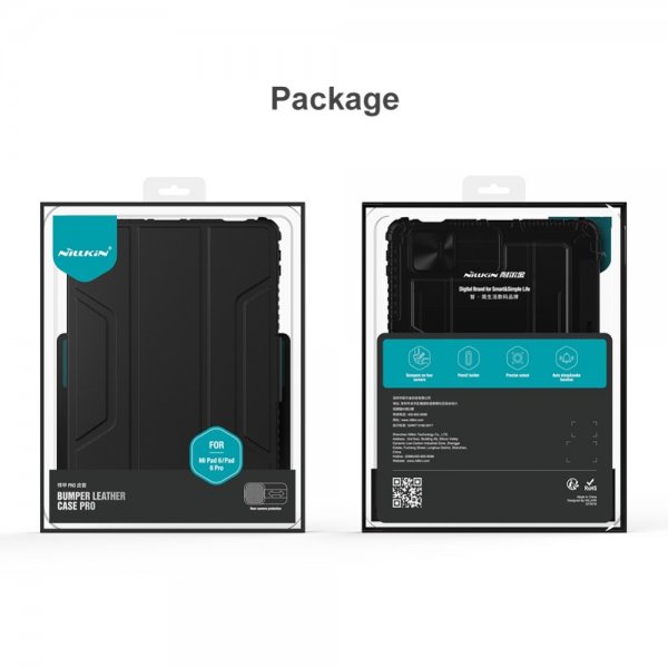 Nillkin Xiaomi Pad 6 Fodral Bumper Leather Case Pro Svart